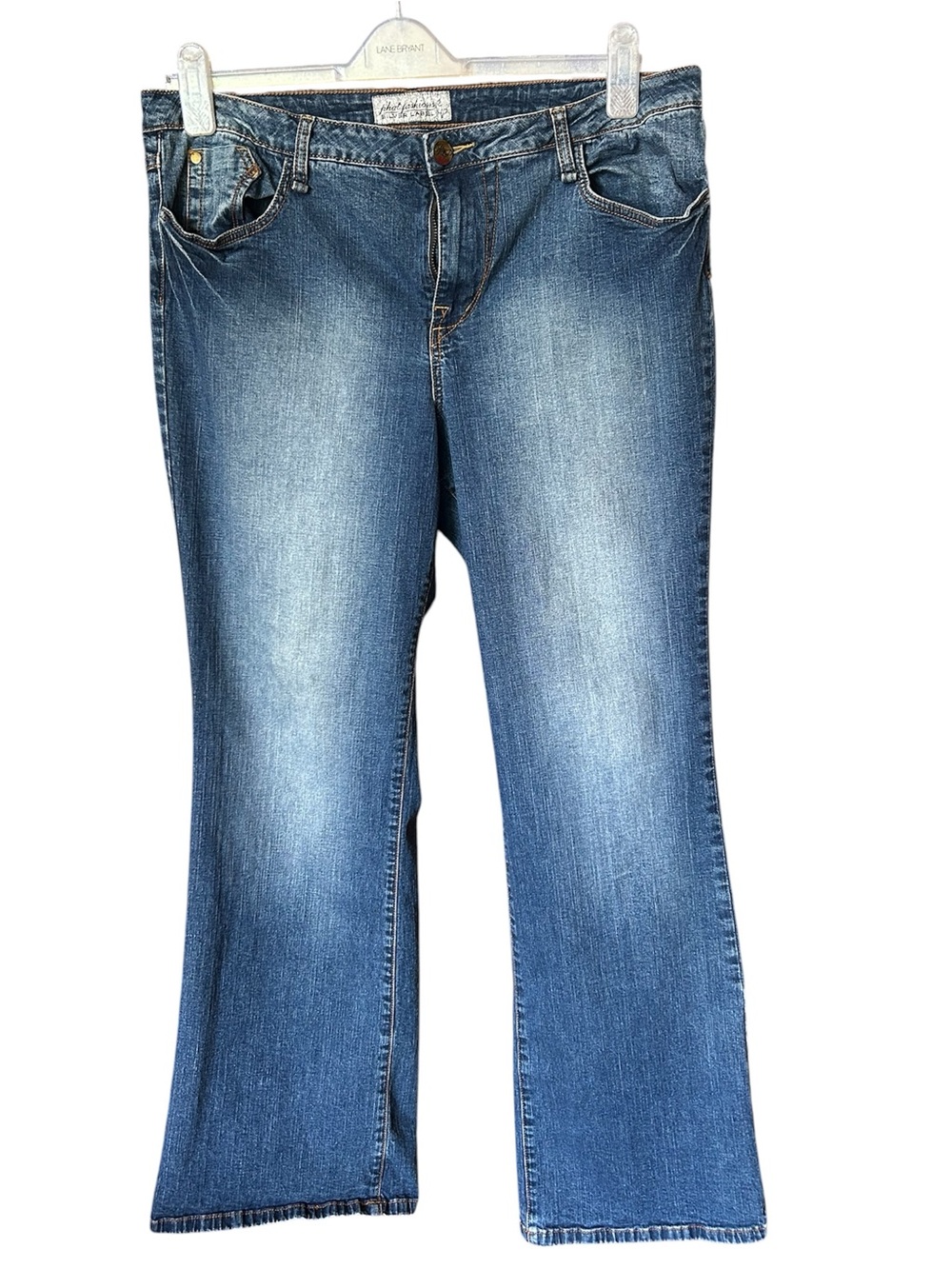 Vintage Baby Phat Blue boot cut Jeans with Subtle Fade